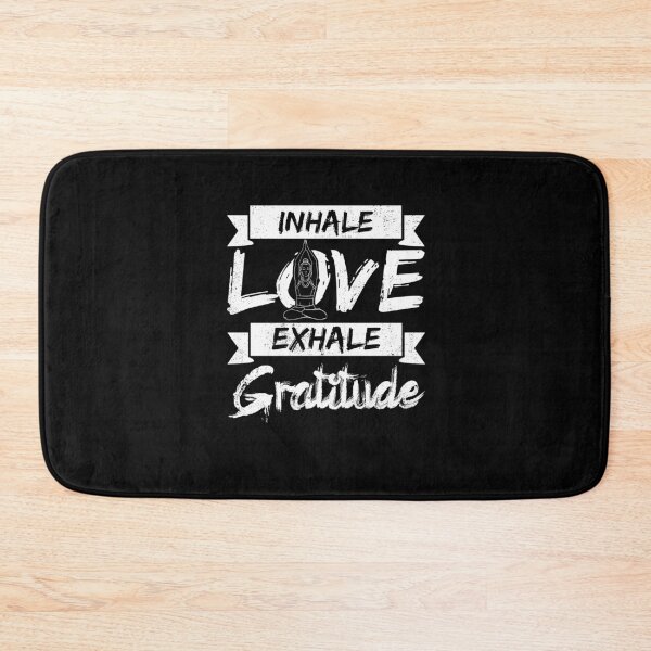 Item preview, Inhale Love Exhale Gratitude Yoga Inspirational Quote designed and sold by Captain Mood.