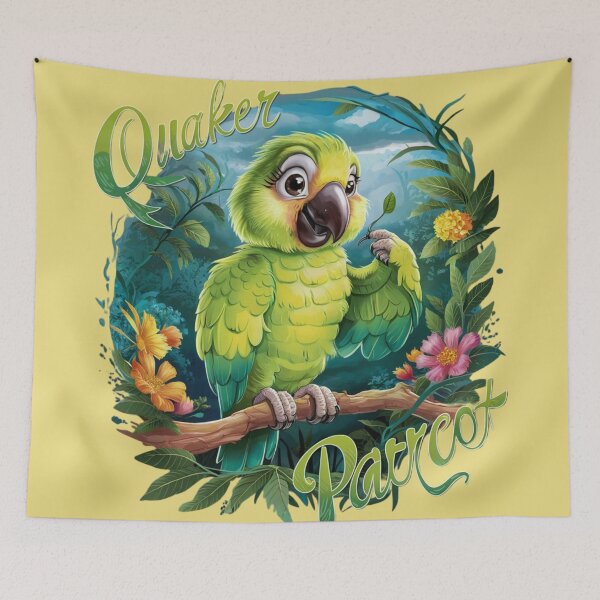 Item preview, Green Quaker Parrot  designed and sold by Ajax90.