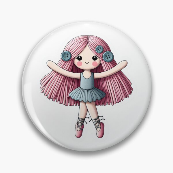 Item preview, Smiling Rag Doll Ballerina En Pointe designed and sold by fifi telena.