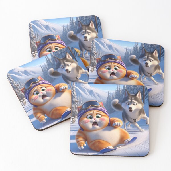Item preview, Cat fell while skiing designed and sold by Catsmoment.
