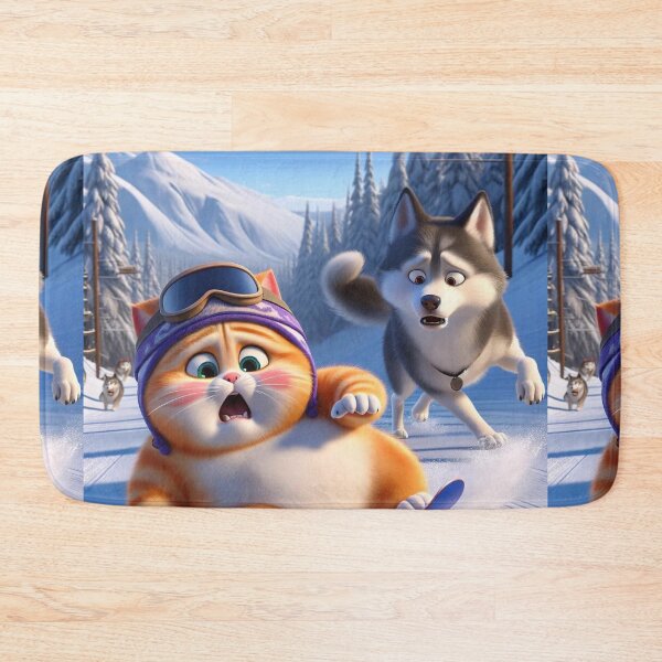 Item preview, Cat fell while skiing designed and sold by Catsmoment.
