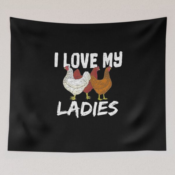 Item preview, Funny Chicken Design Gift Chicken Farmer I Love My Ladies designed and sold by Captain Mood.