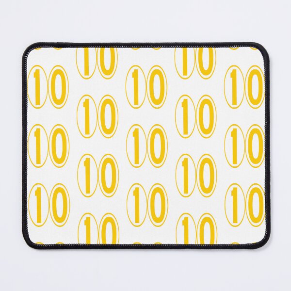 Artikelvorschau, Modernes Design der Nummer 10 im goldgelben Kreis entworfen und verkauft von EvoGallery.