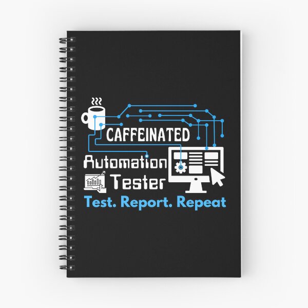 Item preview, Automation Tester. Test. Report. Repeat | White Font designed and sold by FocusChillax.