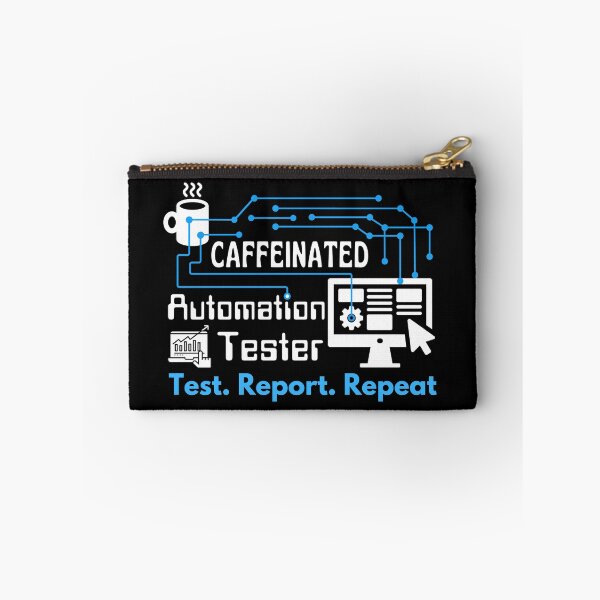 Item preview, Automation Tester. Test. Report. Repeat | White Font designed and sold by FocusChillax.