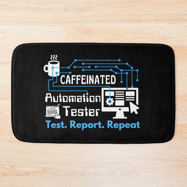 Item preview, Automation Tester. Test. Report. Repeat | White Font designed and sold by FocusChillax.