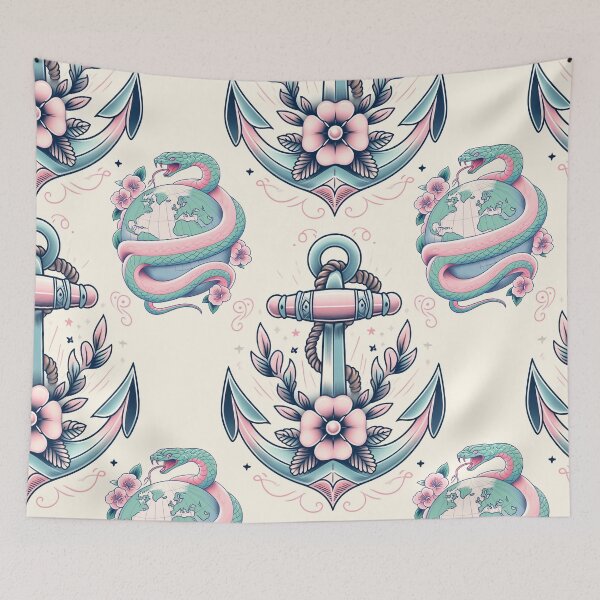 Item preview, Boundless: Midgard Serpent as a Pastel Sailor's Tattoo designed and sold by CrypRenaissance.