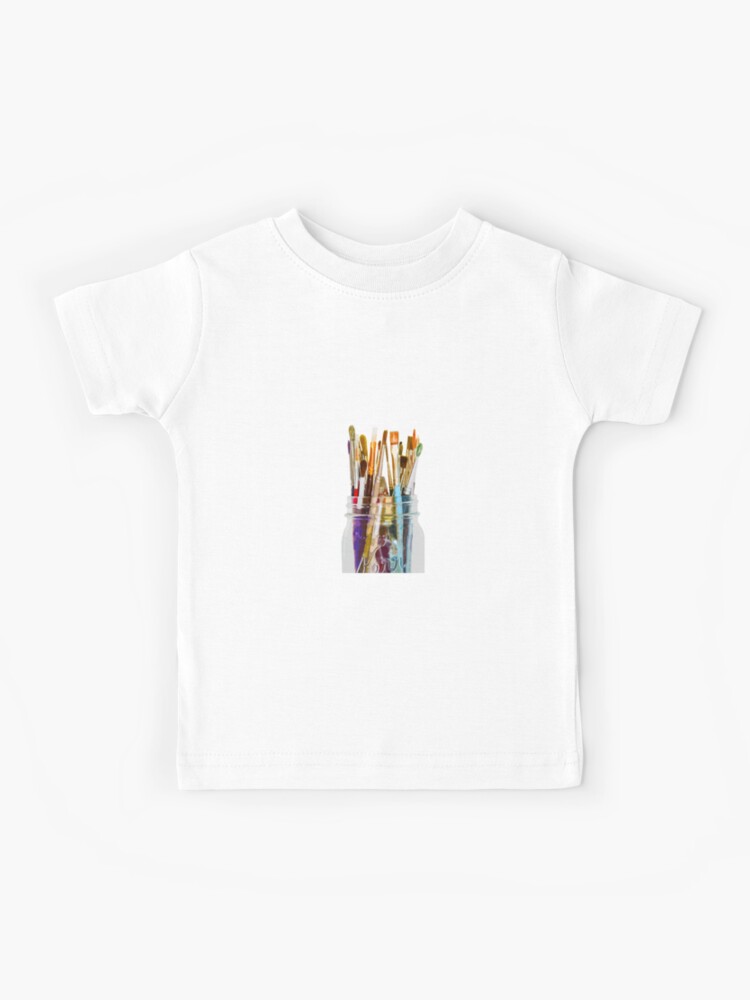 Paintbrushes Kids T-Shirt for Sale by jenbucheli