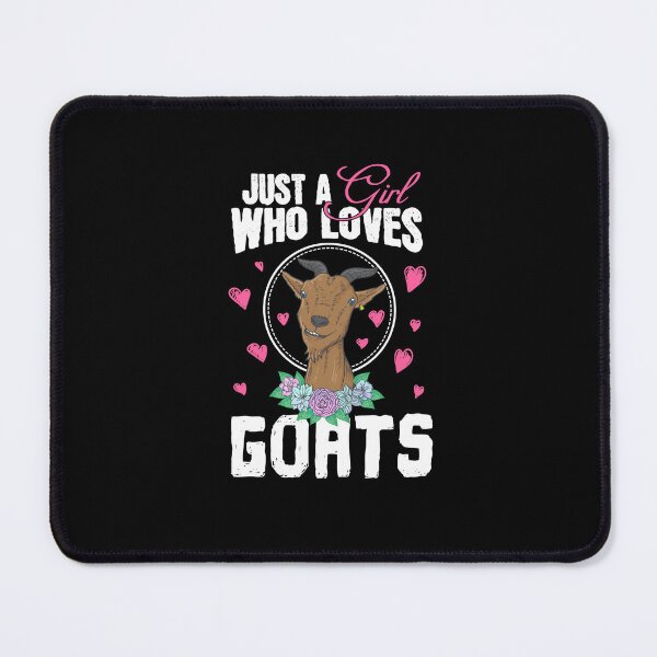 Item preview, Goat Just A Girl Who Loves Goats Flowers Farm Women Farmers designed and sold by Captain Mood.