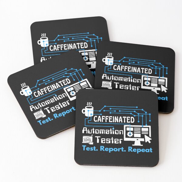Item preview, Automation Tester. Test. Report. Repeat | White Font designed and sold by FocusChillax.