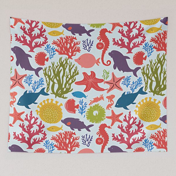 Item preview, Under the Sea: A Whimsical Ocean Pattern designed and sold by asbno19.