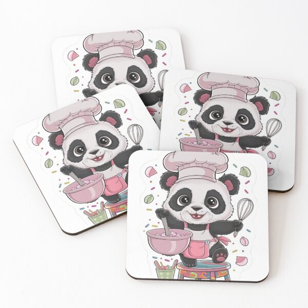Item preview, panda making cake designed and sold by The Enthousiaste.