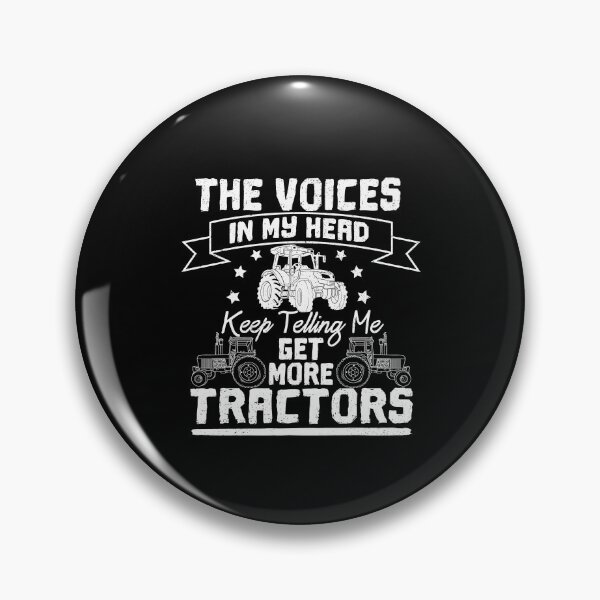 Item preview, The Voices In My Head Get More Tractors Funny Farmer Design designed and sold by Captain Mood.