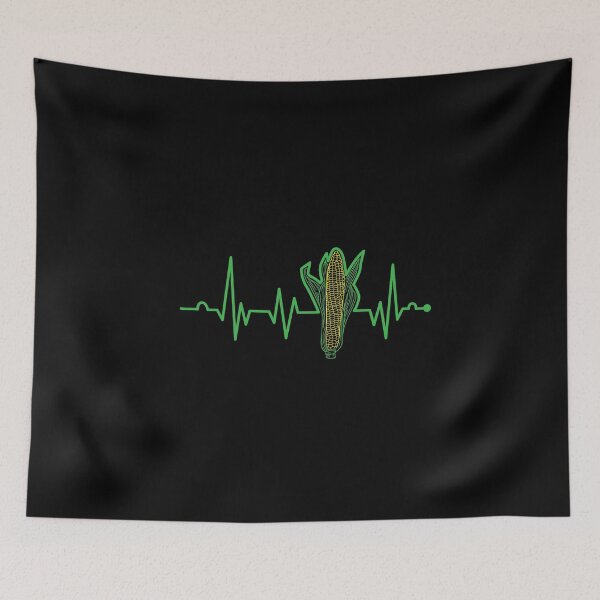 Item preview, Corn Farmer Gift Funny Farming Design Corn Heartbeat designed and sold by Captain Mood.
