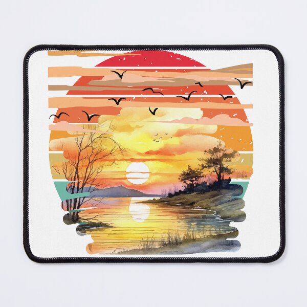 Item preview, beautiful scenery of sunset with river designed and sold by Max & Jacob Publishing.