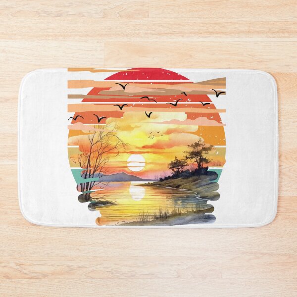 Item preview, beautiful scenery of sunset with river designed and sold by Max & Jacob Publishing.