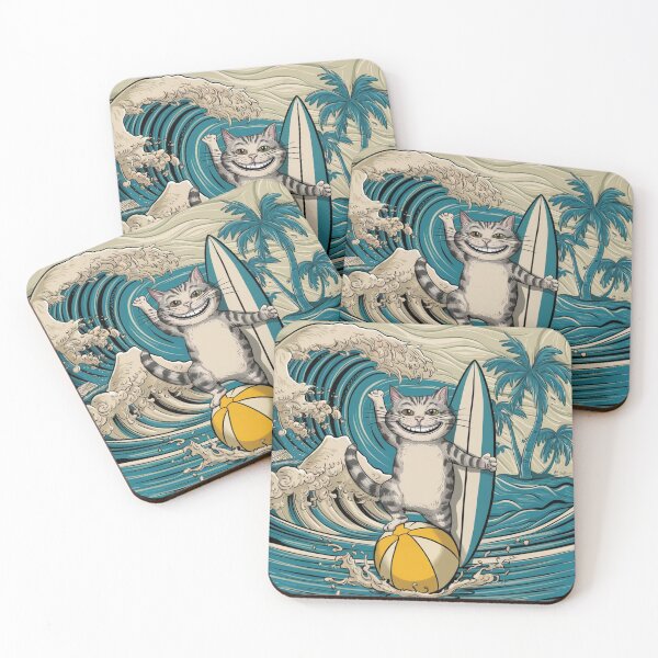 Item preview, surfing cat 4 designed and sold by Alexaksil.