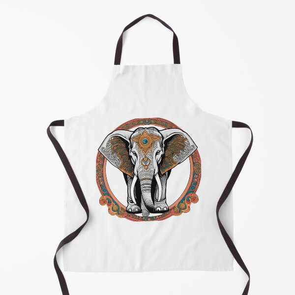 Item preview, Nordic Elephant Guardian of Giants Traditional Stylized Graphic Art designed and sold by dcohea.