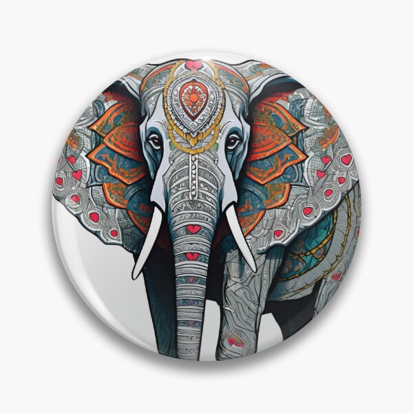 Item preview, Nordic Elephant Guardian of Giants Traditional Stylized Graphic Art designed and sold by dcohea.