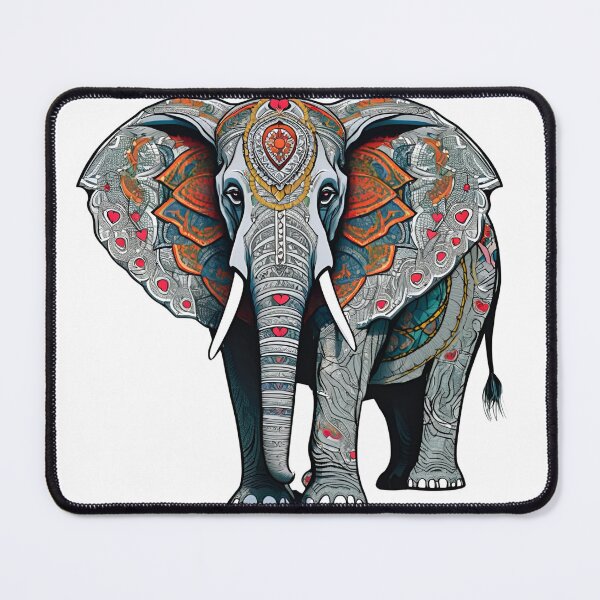 Item preview, Nordic Elephant Guardian of Giants Traditional Stylized Graphic Art designed and sold by dcohea.