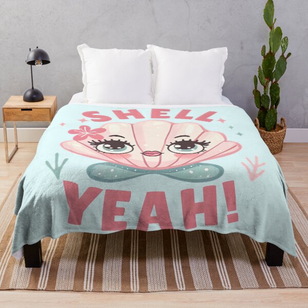 Item preview, Funny Sassy Seashell Pun pastel aesthetic Summer Design - Shell Yeah!  designed and sold by Unitepeople.