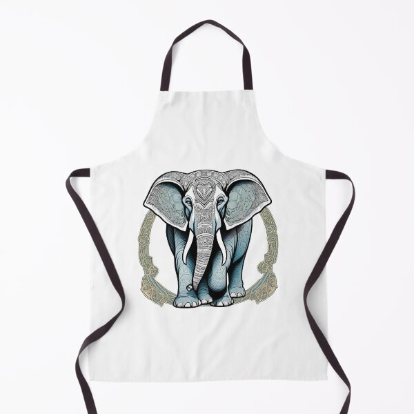 Item preview, Nordic Elephant Guardian of Giants Traditional Stylized Graphic Art designed and sold by dcohea.