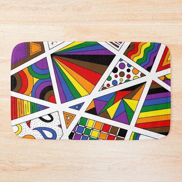 Item preview, LGBTQ+ Rainbow Pride Zen Doodle Abstract Modern designed and sold by JoyfulJen.