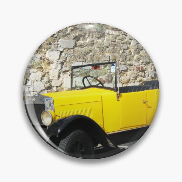 Item preview, Vintage yellow car  designed and sold by SuesImages.