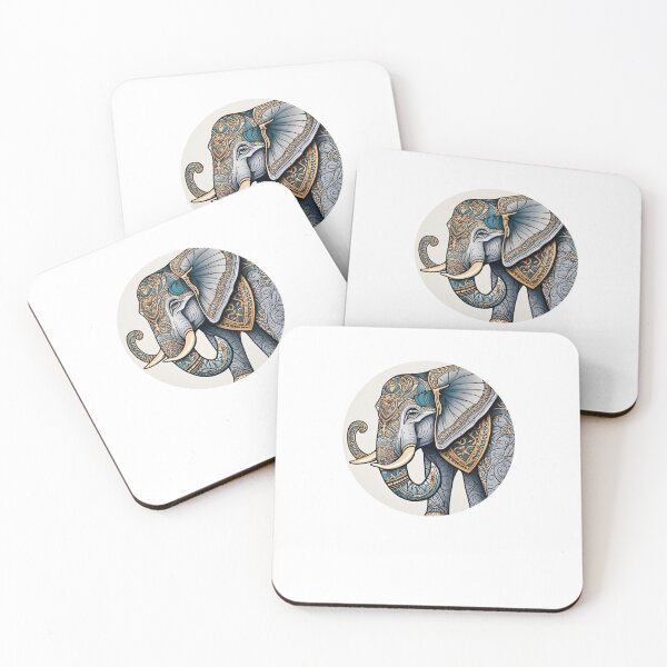 Item preview, Nordic Elephant Guardian of Giants Traditional Stylized Graphic Art designed and sold by dcohea.