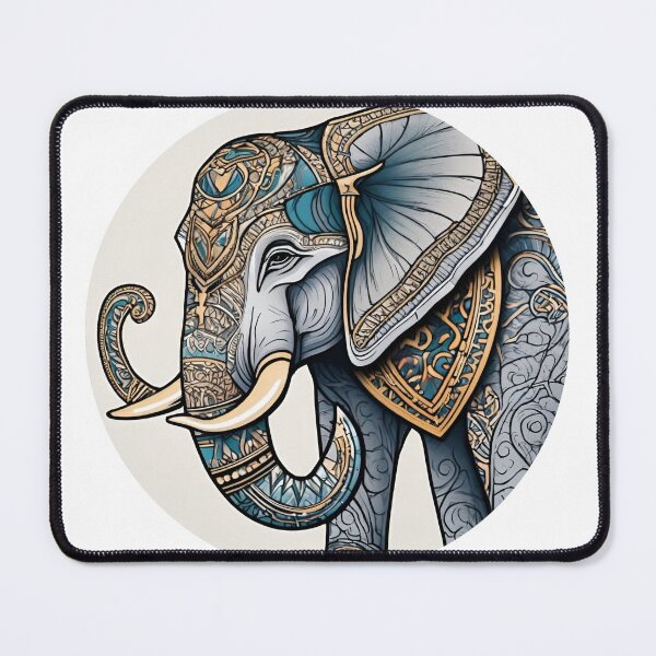 Item preview, Nordic Elephant Guardian of Giants Traditional Stylized Graphic Art designed and sold by dcohea.