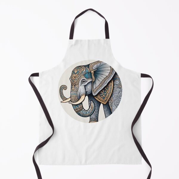 Item preview, Nordic Elephant Guardian of Giants Traditional Stylized Graphic Art designed and sold by dcohea.