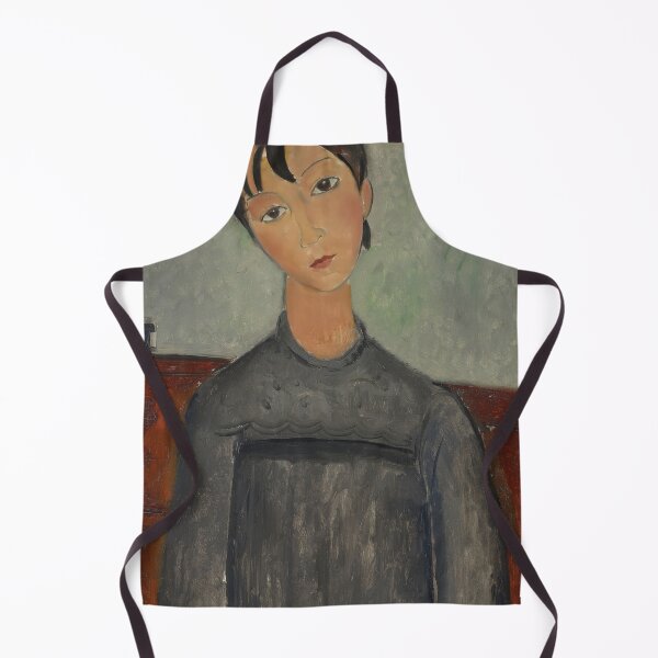 Item preview, Amedeo Modigliani Girl Standing In Black Pinafore designed and sold by TeeARTHY.