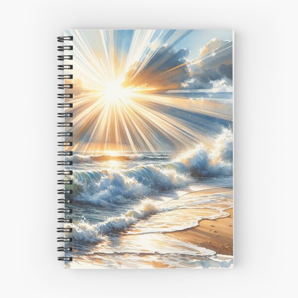 Item preview, Golden shine of waves on the beach designed and sold by cj-digital.