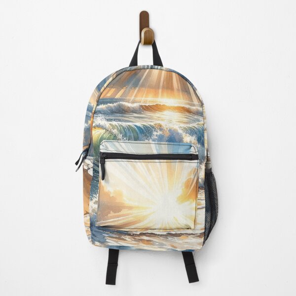 Item preview, Golden shine of waves on the beach designed and sold by cj-digital.