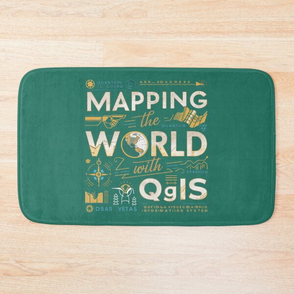 Item preview, Mapping the world with qgis designed and sold by Ajax90.