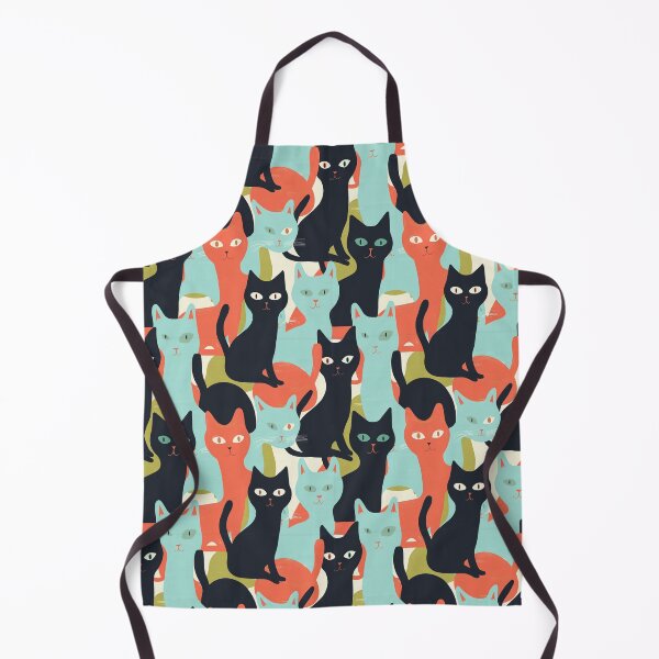 Item preview, Cats Retro Abstract Pattern designed and sold by sheprint.