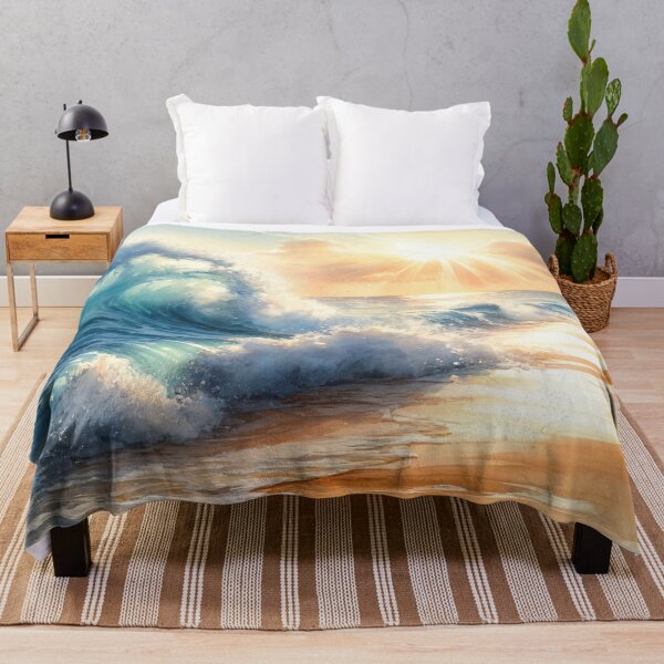 Item preview, Breaking waves under the sunlight designed and sold by cj-digital.