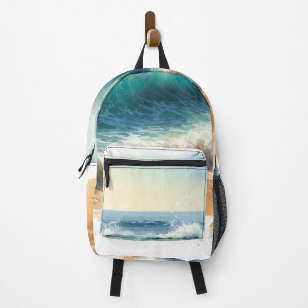 Item preview, Powerful waves crashing onto the serene beach designed and sold by cj-digital.