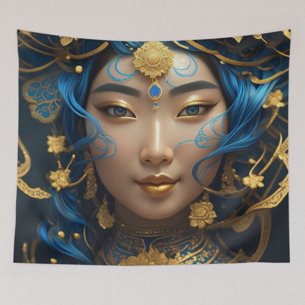 Item preview, Asian Goddess Portrait n°18 designed and sold by Grafik-Ai-Art.
