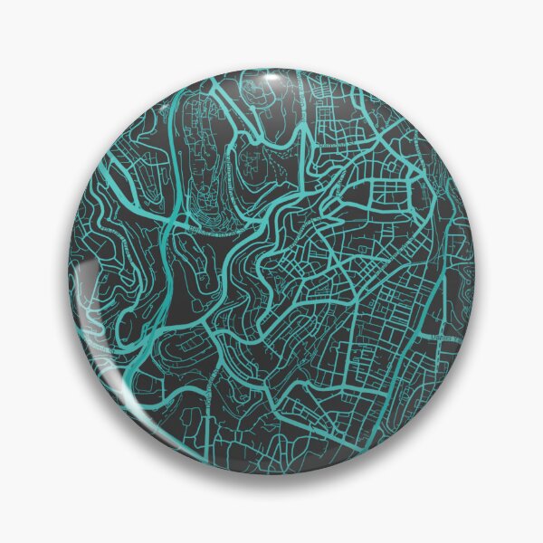 Item preview, Jerusalem Minimalist Map Art (Blue and Black) designed and sold by MapMyCity.
