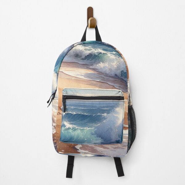 Item preview, Breaking waves on the sunless beach designed and sold by cj-digital.