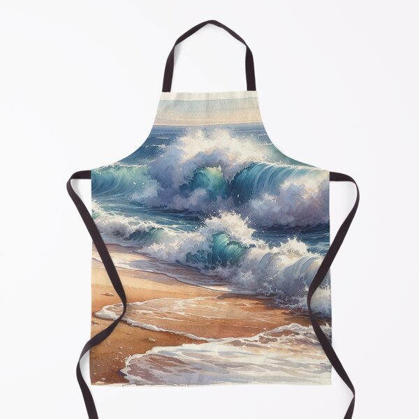 Item preview, Breaking waves on the sunless beach designed and sold by cj-digital.