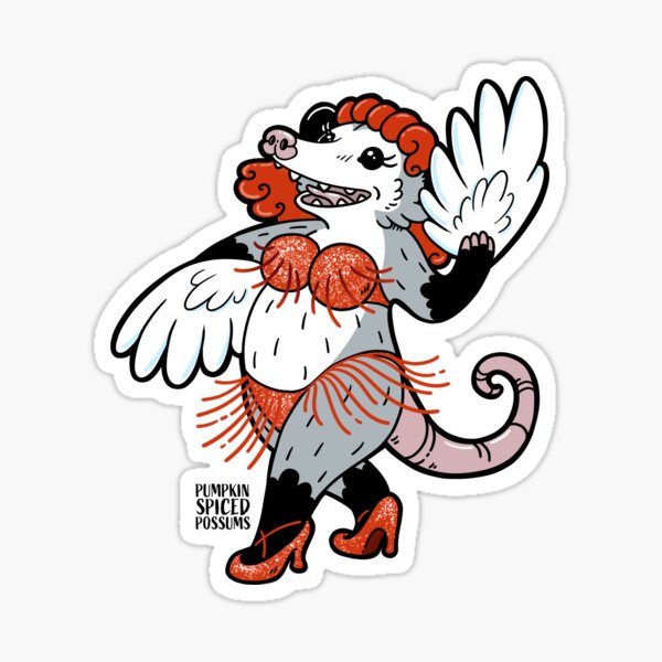 Item preview, Burlesque Opossum  designed and sold by PSPossums.