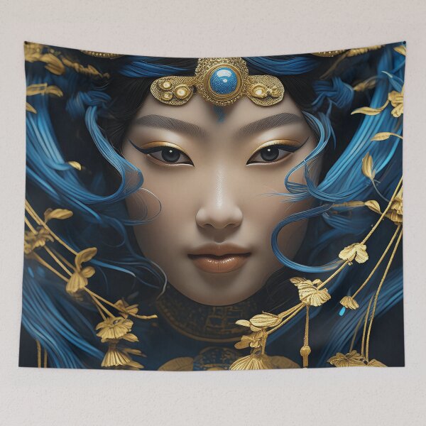 Item preview, Asian Goddess Portrait n°19 designed and sold by Grafik-Ai-Art.