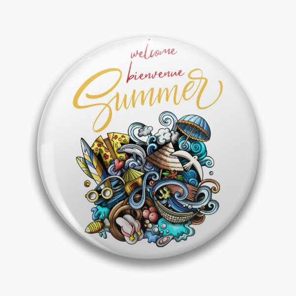 Item preview, welcome  bienvenue summer designed and sold by biiill.