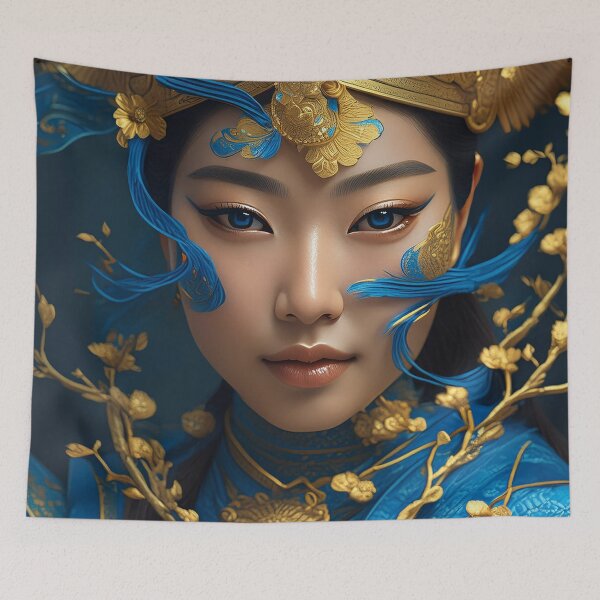 Item preview, Asian Goddess Portrait n°20 designed and sold by Grafik-Ai-Art.