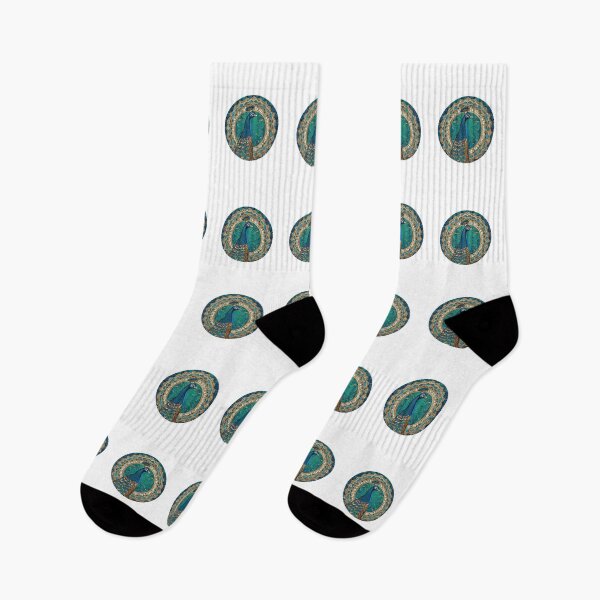 Item preview, Nordic Peacock Feather World Traditional Stylized Graphic Art designed and sold by dcohea.