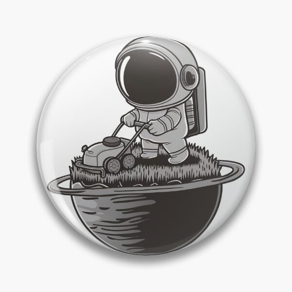 Item preview, Lawnmower Astronaut designed and sold by MonkiFlipp.
