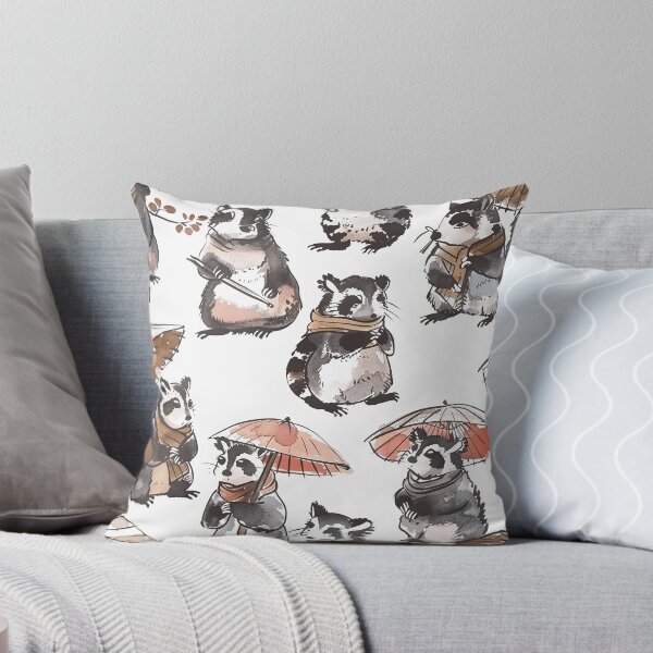 Item preview, Japanese tanuki pattern designed and sold by LittleNippon.