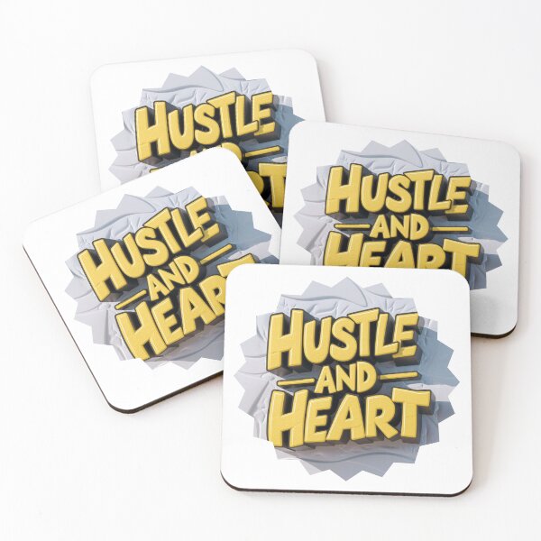 Item preview, Hustle and Heart Typography Design designed and sold by deluxedigital1.